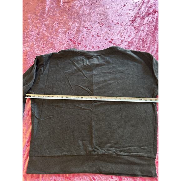Victoria's Secret Sport Gray Pullover Stars Glitter Women's XL comfy sweatshirt - Picture 7 of 8